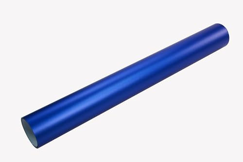 Neoxxim 12€/m² – Autofolie Chrom matt blau 1400 x 150 cm selbstklebend BLASENFREI flexibel Car Wrapping Klebefolie