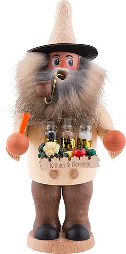 Volkskunst Schmidt Räuchermännchen Gewürzhändler - 20 cm