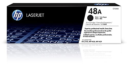 HP 48A Black Toner Cartridge | Works LaserJet Pro M15, M16 Series, LaserJet Pro MFP M28, M29 Series | CF248A