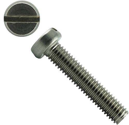 Eisenwaren2000 | Zylinderschrauben mit Schlitz M6 x 20 mm (50 Stück) - Schlitzschrauben DIN 84 - ISO 1207 Zylinderkopf Schrauben - Gewindeschrauben - Edelstahl A2 V2A - rostfrei