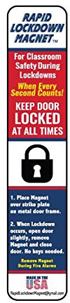 50 Pack. America's #1 LockdownMagnet Used in Over 2,500 Schools. Rapid LockdownMagnet for Faster & Safer School Lockdowns. Strongest Magnet is 9 Tall and 40 mil Thick. Non-tearable. Long Lasting.