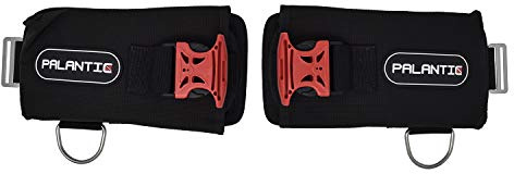 Palantic Scuba Tech Universal Diving Weight Pocket System, Heavy Duty Nylon with Quick Release Buckles & D-Rings, Impact Resistant, 10-12 lbs Capacity per Pouch, Durable - Black, Pair