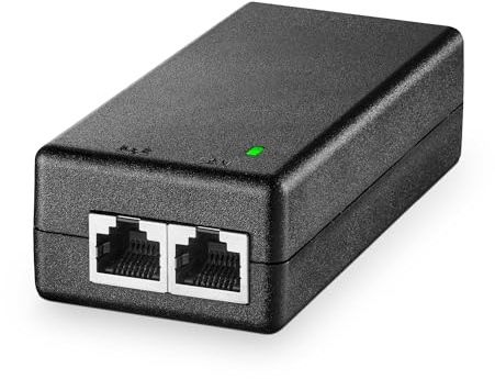 YuLinca 2.5 Gigabit PoE+ Injector, 802.3af/at Power Over Ethernet PoE Adapter, 100/1000/2500Mbps, Nicht-PoE zu PoE Adapter, Plug & Play, Entfernung bis zu 100 Meter (328 ft.)