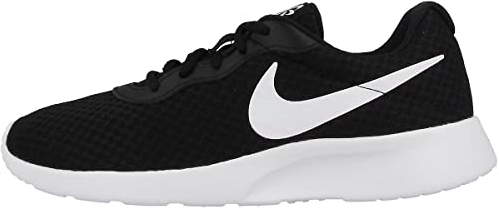 NIKE Tanjun, Zapatillas de Gimnasia Mujer, Black White Barely Volt Black, 40.5 EU