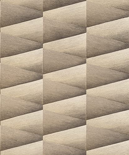 Rasch Tapeten Vliestapete (Grafisch) Gold beige 10,05 m x 0,53 m Composition 554649