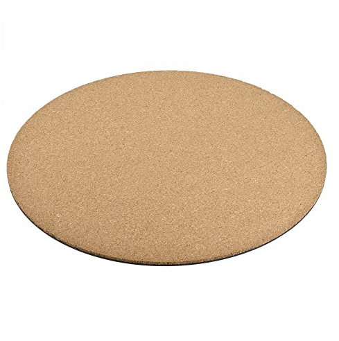 sourcing map Cork Plant Mat 12 Inch Round Plastic Absorbent Waterproof Coaster Pad for Home Garden Pot