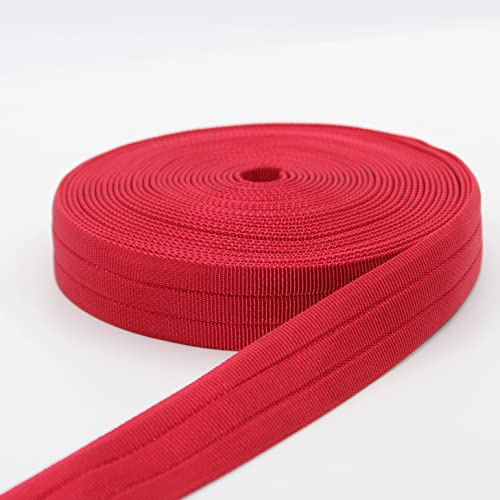 LEDUC 5 metros correa acanalada poliéster 02 rojo 30 mm