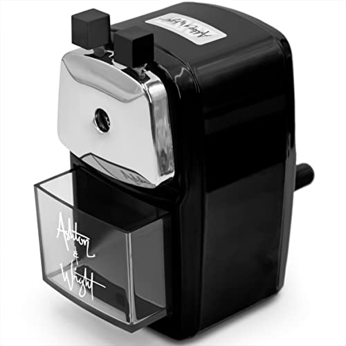 Ashton and Wright - Mechanischer Bleistiftspitzer für den Schreibtisch (Black)