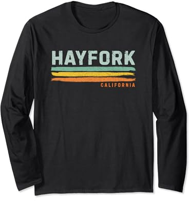 Vintage Stripes Hayfork CA Long Sleeve T-Shirt