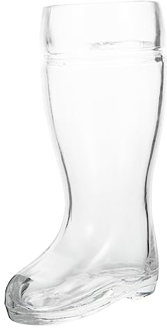ABOOFAN Bierkrug in Stiefelform Trinkglas Barglas Geeignet Für Cocktails Wein Bier Whisky Wodka Espresso Milch Wasser Saft Mit Stabilem Boden Wiederverwendbar Spülmaschinenfest