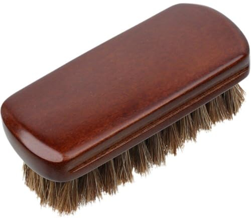Ericetion Brosse À Barbe en Poils De Cheval pour Hommes, Brosse À Moustache Militaire, Brosse À Barbe Végétalienne, Favorise Croissance De Barbe pour Les Soins Quotidiens