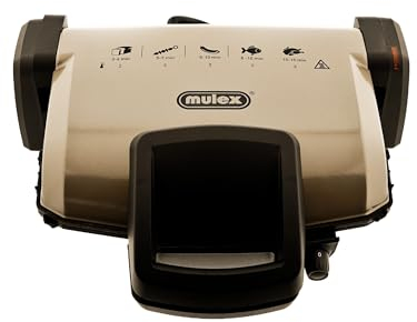 Mulex MX034 Toast und Grill Sandwichmaker 1800W Kontaktgrill 220V Beige