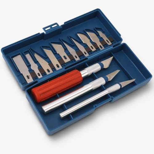 Set di Scalpelli per Intaglio del Legno Strumenti per Intaglio con Taglierina per Intagliare la Mano in Acciaio per la Lavorazione del Legno Portatile