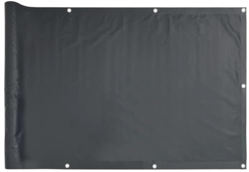 vidaXL Paravento da Giardino Antracite 300x120 cm in PVC, Rotolo di Recinzione, Striscia di Recinzione, Recinzione da Balcone, Schermo di Recinzione