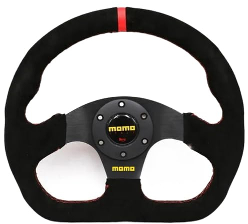 Sportlenkrad 13 Zoll Rennlenkrad Auto Wildleder Driftlenkrad Holzlenkrad