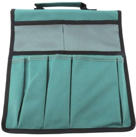 Beufee Sac à Outils de Jardinage avec poignée, Pochette de Tabouret, Rangement de siège, Sac fourre-Tout de Jardin Portable et étanche pour Tabouret à Genoux (Green)