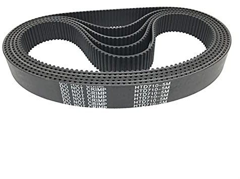 Zahnriemen-Antriebs-Förderriemen 710-5M-10, geschlossene Schleifen-Zahnriemen, C = 710 mm, B = 15/25/30 mm, HTD Synchron-Gummiriemen, 142T, industrielle Antriebs-Förderbänder