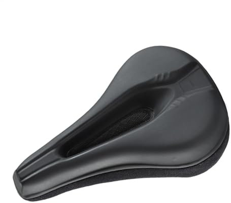 Fahrradsattelbezug, gepolsterter Sattelbezug aus PU-Leder, rutschfestes, weiches Sitzkissen, bequemer Sitzbezug, strapazierfähiges, dickes Schwammkissen, Fahrradzubehör für verbesserten Komfort