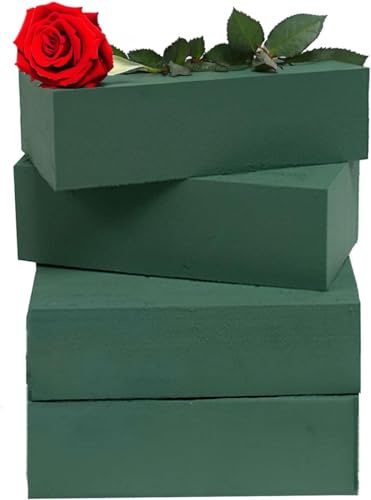 Pack 4 Floral Foam Blocks Wet Brick 23x11x7cm | Unlock Endless Floral Possibilities with Premium Florist Foam Blocks | Weddings, Funerals, Indoor & Outdoor Display | Ideal Flower Foam Block.