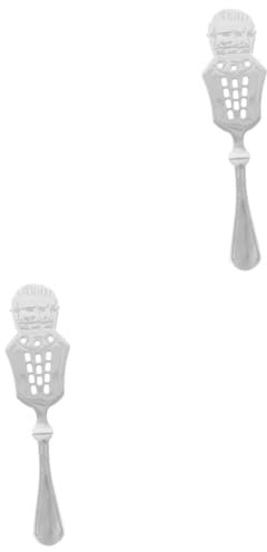 iplusmile 2piezas Cuchara De Absinthe Inoxidable Diseño Dripper Decorativo Para Filtrar y Cócteles