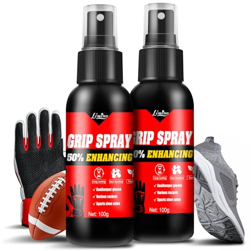 Grip Spray Torwarthandschuhe - 100g+100g Torwarthandschuhe Spray, Torwart Training Zubehör, Grip Mode Spray für Fußball, Basketball, Tennis, Golf, Verschiedene Schläger, Pole-Dance, Gewichtheben