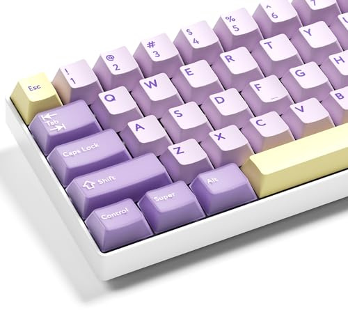 GMKWTL XVX Double Shot PBT Keycaps Set 216 Keys, Cherry Profile Custom Keyboard Keycaps, Jade Translucent Key caps Compatible with 61/64/68/84/87/100/104/108 ANSI and ISO Layout Mechanical Keyboard