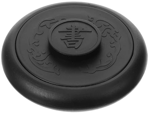 OSALADI Placa de Tinta para Caligrafía de 4 Pulgadas de Plástico, Piedra de Entintar para Escribir, Práctica y Reutilizable, Adecuada para Decorar Tu Salón de Lectura
