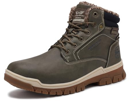 ARRIGO BELLO Botas Hombre Invierno Botines Zapato Nieve Clásico Forrado Piel Trekking Senderismo Talla 41-46