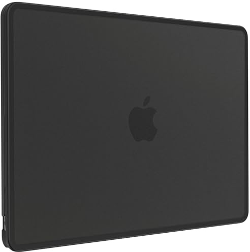 BlueSwan Kompatibel mit MacBook Air M5 13 Zoll Hülle M4 M3 M2 2026 2025-2022, Hartschale mit TPU-Kantenschutz, Stoßfest für Mac Book Air 13,6 A3449 A3240 A3113 A2681 – (Schwarzer Rand) Mattschwarz