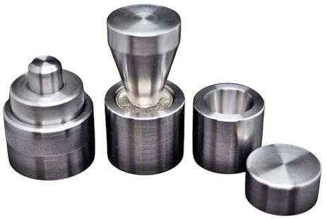 Coin Ring Making Starter Kit – Self-Centering Coin Punch 1/2” + 17° 2 pcs Folding Dies + 17° Reduction Cone + Flattening Press Plate – Jewelry Tool for Beginners