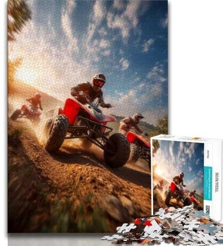 Mountain Cross-Country-Puzzle mit 1000 Teilen für Teenager, anspruchsvoll zu vervollständigen, Aber lustiges und humorvolles Geburtstagsgeschenk, Geschenke, Wandkunst, 38x26cm