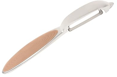 Wiltshire Colour Rush Swivel Peeler, Chrome Plated, Mocha, 16.5x2.2cm | Anti-Slip Comfortable Soft Grip Handle, Sharp Stainless Steel Blade, Potato Peeler, Fruit, Carrot, Apple Heavy Duty & Durable