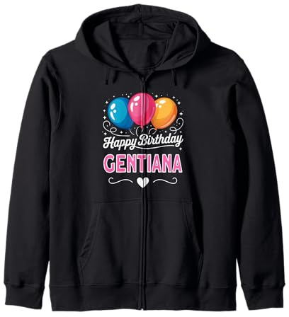 Joyeux Anniversaire en Disant Gentiana Sweat à Capuche