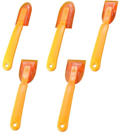 Gummiinjekteringsskrapor set 5 st flexibelt gummiskrapa ergonomiskt handtag perfekt för glasmetallstenytor underhåll silikonskrapor spatel