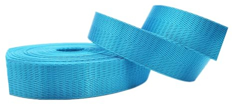 Polyester-bomullsband, Nylon Webbing Band Tejp Flerfärgad 25-38mm 5-10yards for DIY-handtag Bagageselar(Sky Blue,25MM x 10 Yard)