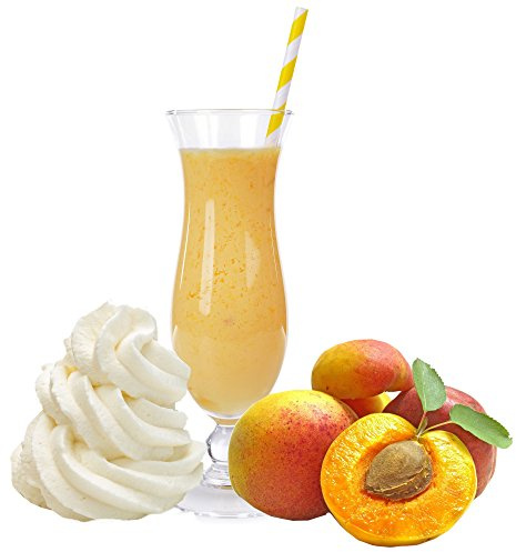 Sahne Pfirsich Geschmack Milchshake Pulver Gino Gelati zum Milchshakes selber machen (1 kg)