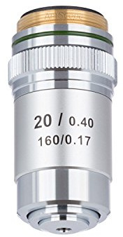 AmScope – A20 X -v300 20 x acromático Microscopio Compuesto de objetivo para microscopio