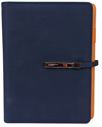 YJZQ Notizbuch DIN A5 Tagebuch PU Leder Nachfüllbare Ringblöcke mit Stifthalter Hardcover Reisetagebuch Notizblock für Büro und Schule