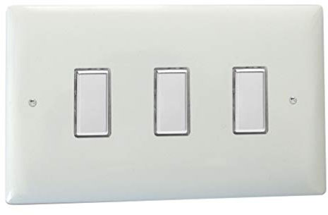 Varilight JOT103C Value Polar White 3 Gang V-Pro Multi-Way Touch Master LED Dimmer 0-100W