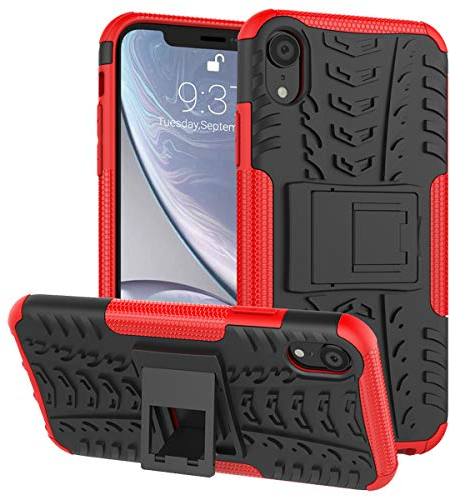 ALDHOFA iPhone XR Hülle Handyhülle Schutzhülle: Silikon für iPhone XR - Rot