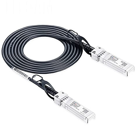 Elfcam® - 2m 10Gb DAC Câble SFP+ à SFP+, 10G Direct Attach Copper (DAC) Twinax Cable, Compatible avec Cisco, Huawei, D-Link (2M)