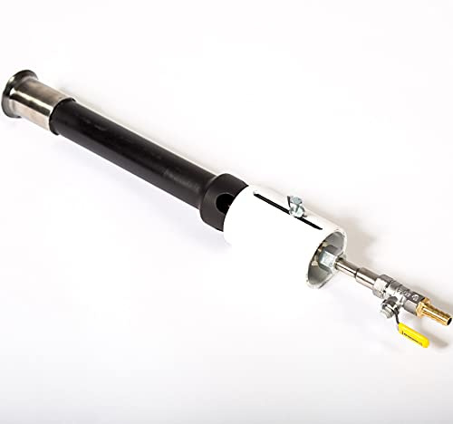 DEVIL-FORGE Gasbrenner DFCPROF (200.000 BTU), Gaskugelhahn, Luftdrossel, Schmiede Gasofen Gasesse Schmiedeofen Hufschmiede Messermacher Metallschmiede Metallschmelzofen, Butan Propan LPG, Gas Burner