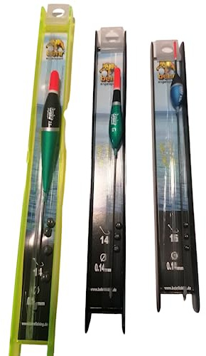Fertigangel Set von Behr zum stippen Angeln komplett vormontiert 3 Verschiedene Größen und Formen + gratis Petri Heil! Aufkleber