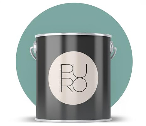 Livingwalls PURO Premium Wandfarbe c4009 - Malerfarbe mit sehr hoher Deckkraft - matte hochwertige Innenfarbe in Grün - 5l