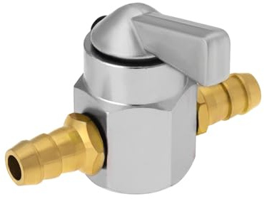 VGOL Robinet de Carburant en Métal 8 mm pour Moto, VTT, Scooter - Argenté