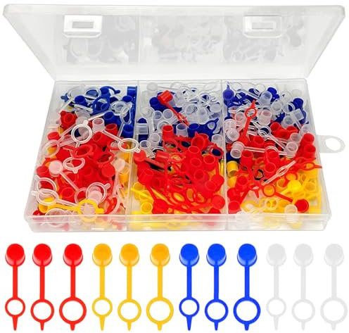 240 Pcs Grease Nipple Fittings, M6 M8 M10 Grease Nipple Protective Caps, Grease Nipple Caps Set, Dust Cap Cover, Grease Fitting Caps, Dust Cap Cover Assortment Kit, Plastic Protective Cover caps