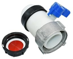 Rain Barrel Accessories 1000L Ton Barrel Valve Fitting 75mm 80mm To S60x6mm IBC Tank Adapter G2 Thread Valve Coupling For Outdoor Rain Bucket Accessory For Water Tank(80MM to S60)