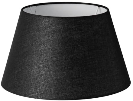 Home Sweet Home Lampenschirm für Tischlampe | Lampenschirm Schwarz | 30/20/17 cm | für E27-Fassung |