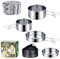 Logei Set di pentole da campeggio, set di stoviglie da campeggio, in acciaio inox 304, con padella, per esterni, portatile, pieghevole, set di pentole impilabili, per escursioni, picnic, viaggi