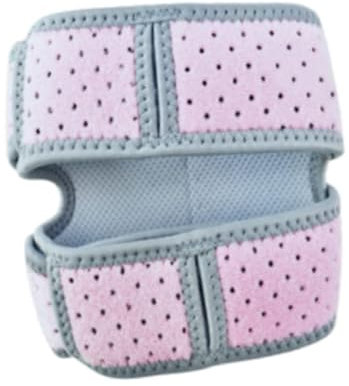 JAYIOLA Patellar Brace Knee Protection Pad Anti-slip Comfortable Knee Stabilizer Knee Protective Wrap for Hiking Tennis Badminton, Pink